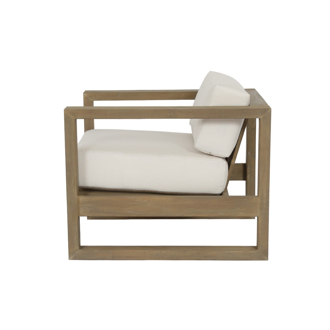 Sunset West Coastal Teak Sunbrella Outdoor Club Chair