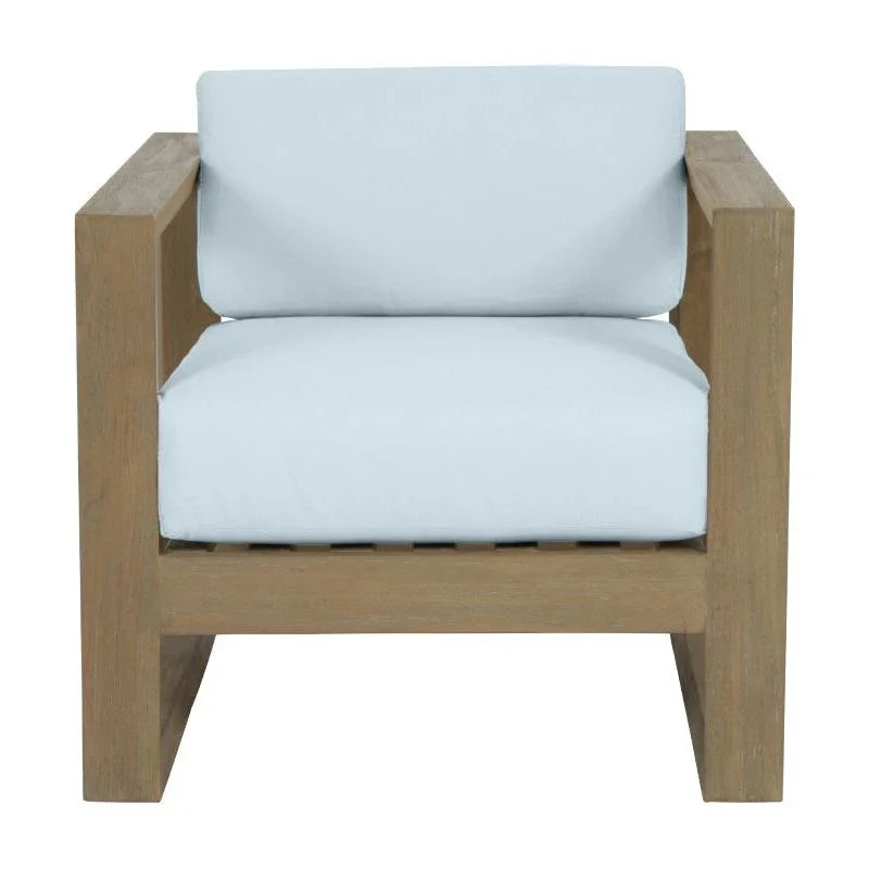 Sunset West Coastal Teak Sunbrella Outdoor Club Chair