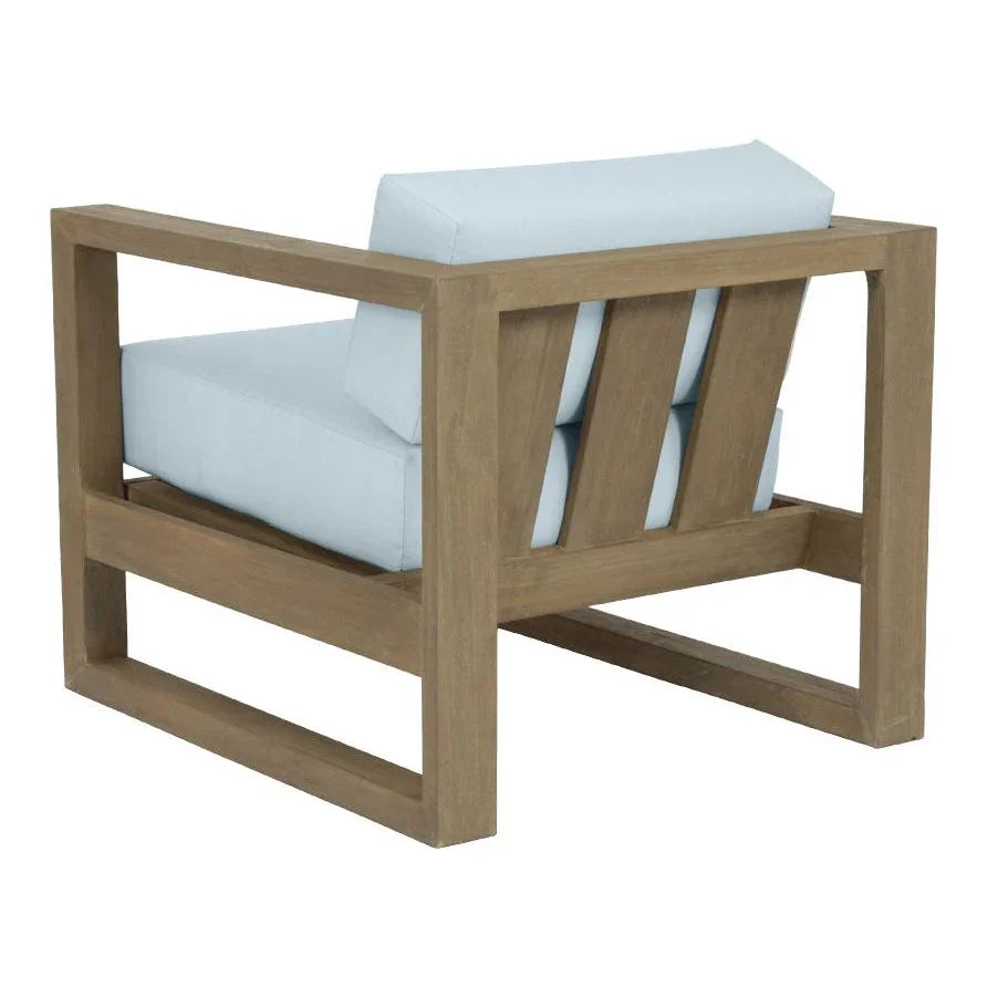 Sunset West Coastal Teak Sunbrella Outdoor Club Chair