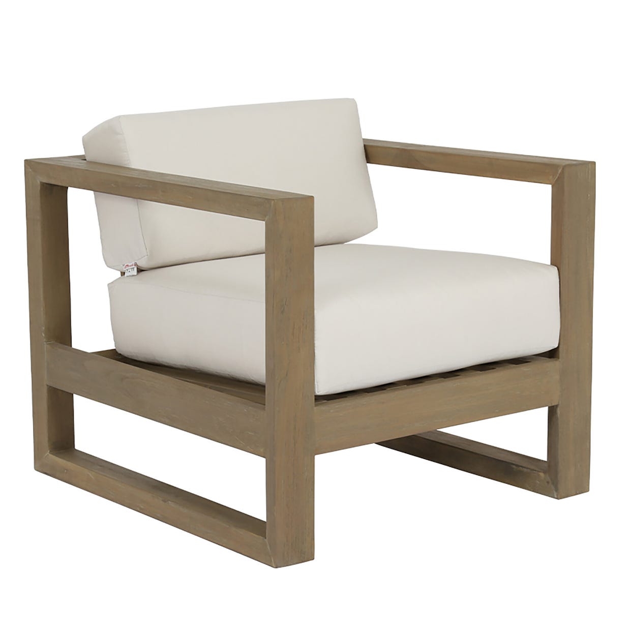 Sunset West Coastal Teak Sunbrella Outdoor Club Chair