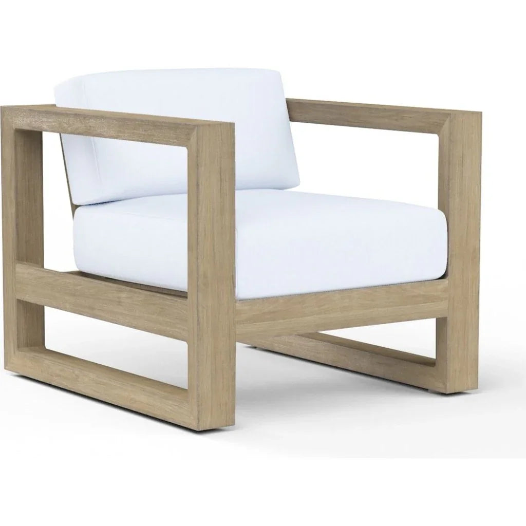 Sunset West Coastal Teak Sunbrella Outdoor Club Chair