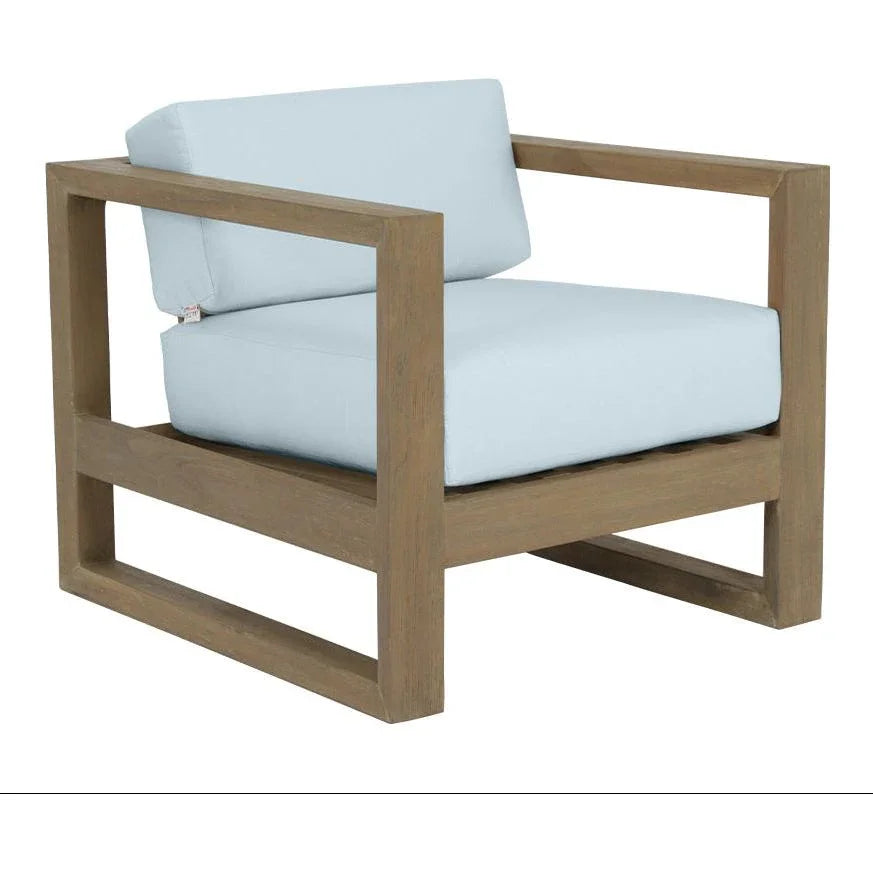 Sunset West Coastal Teak Sunbrella Outdoor Club Chair
