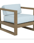 Sunset West Coastal Teak Sunbrella Outdoor Club Chair