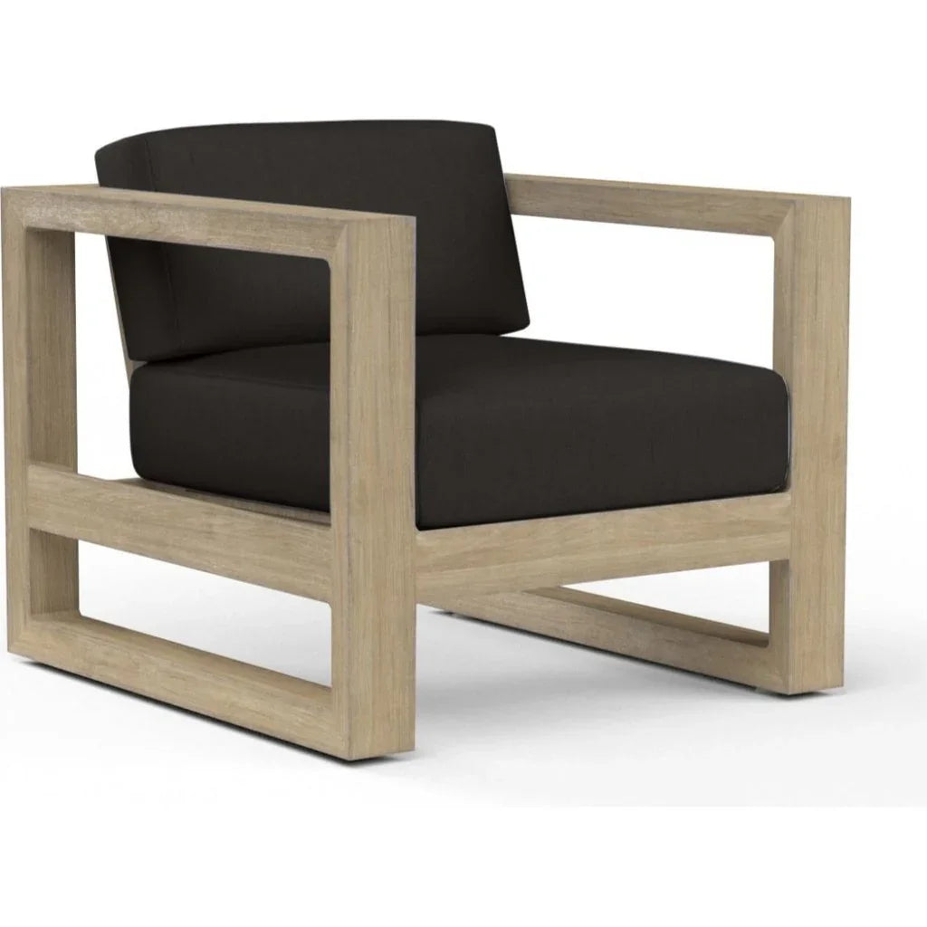 Sunset West Coastal Teak Sunbrella Outdoor Club Chair