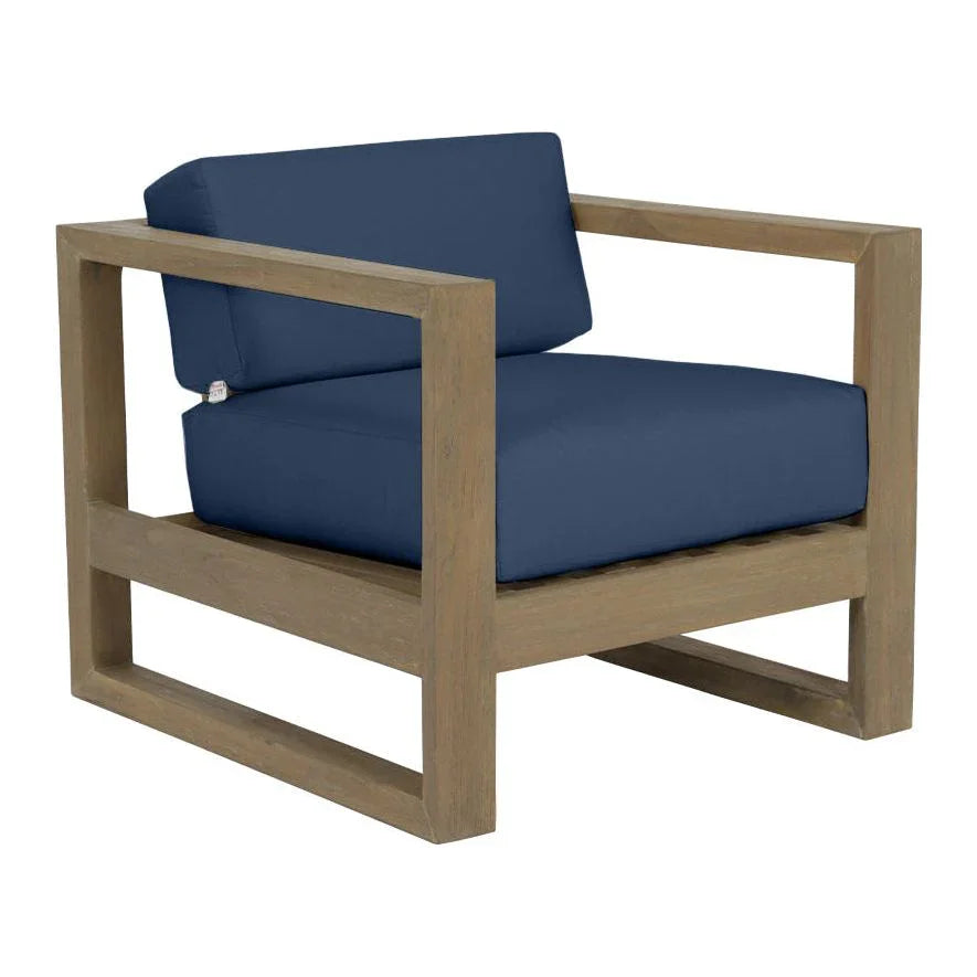 Sunset West Coastal Teak Sunbrella Outdoor Club Chair