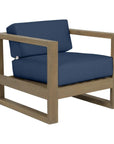 Sunset West Coastal Teak Sunbrella Outdoor Club Chair