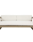 Sunset West Coastal Teak Sunbrella Outdoor Couch