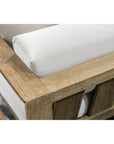 Sunset West Coastal Teak Sunbrella Outdoor Couch