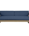 Sunset West Coastal Teak Sunbrella Outdoor Couch