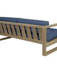 Sunset West Coastal Teak Sunbrella Outdoor Couch