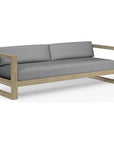 Sunset West Coastal Teak Sunbrella Outdoor Couch