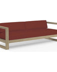 Sunset West Coastal Teak Sunbrella Outdoor Couch