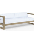 Sunset West Coastal Teak Sunbrella Outdoor Couch