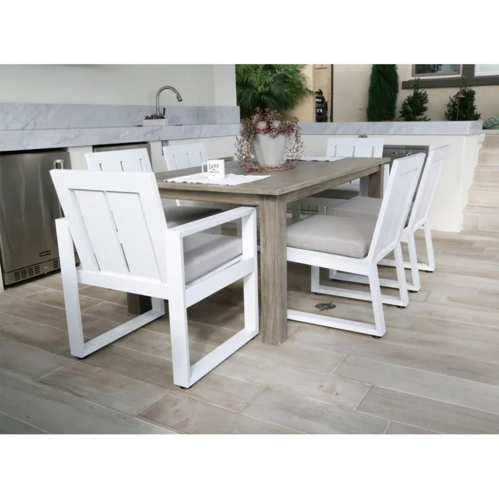 Sunset West Coastal Teak Timeless Outdoor Dining Table