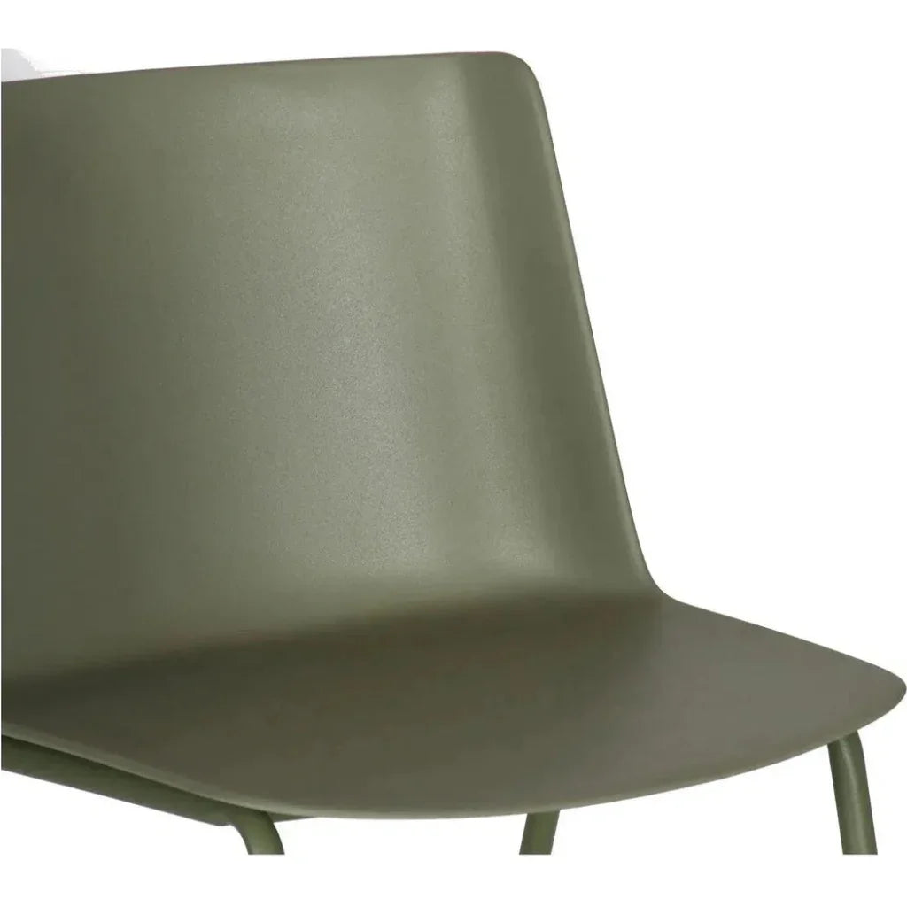 Commercial Grade Outdoor Green Dining Chair 2PC-Outdoor Dining Chairs-Moe&#39;s Home-LOOMLAN