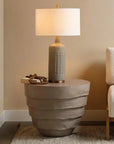 Jamie Young Concentric Fiber Glass Round Outdoor Side Table