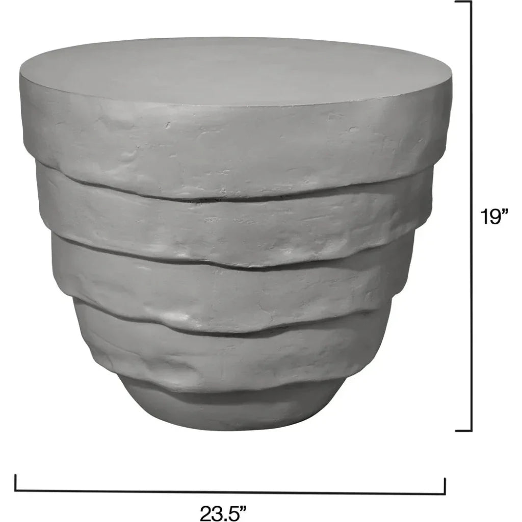 Jamie Young Concentric Fiber Glass Round Outdoor Side Table