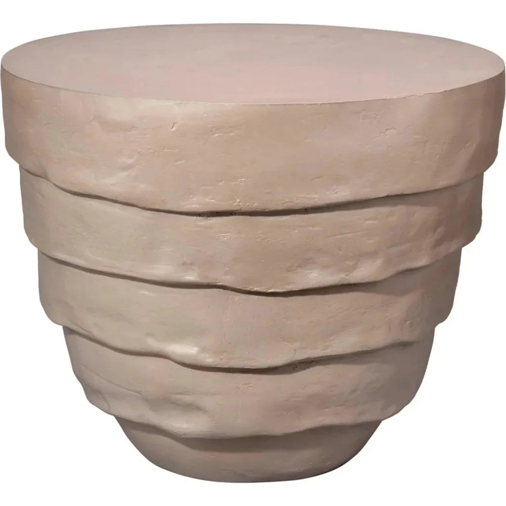 Jamie Young Concentric Fiber Glass Round Outdoor Side Table