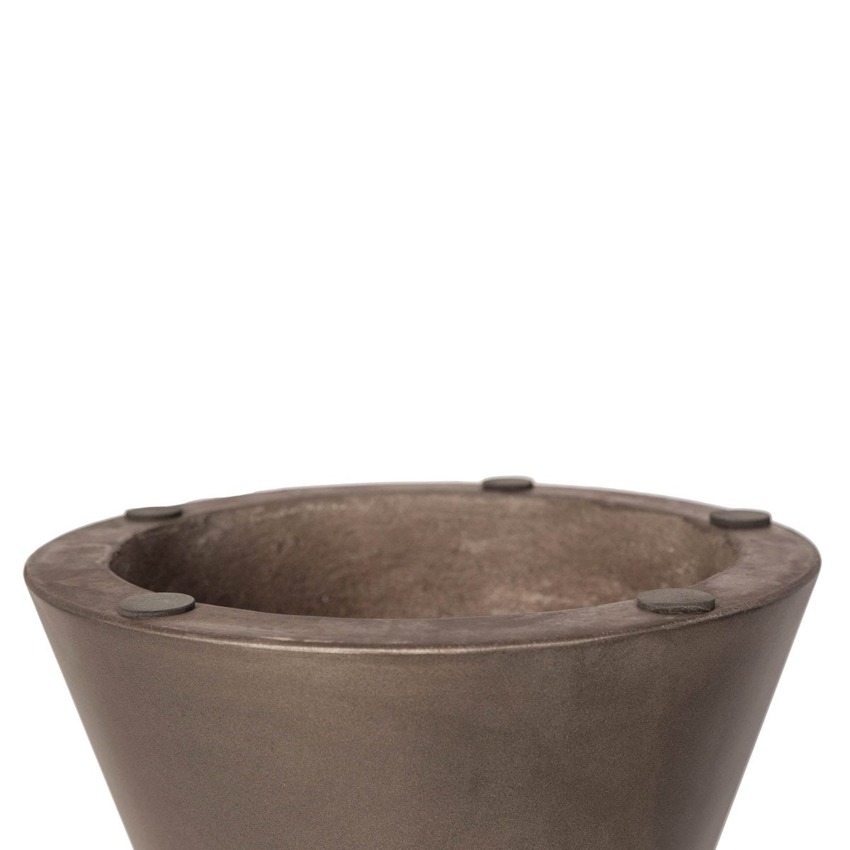 LH Home Concrete Hourglass Concrete Outdoor Side Table