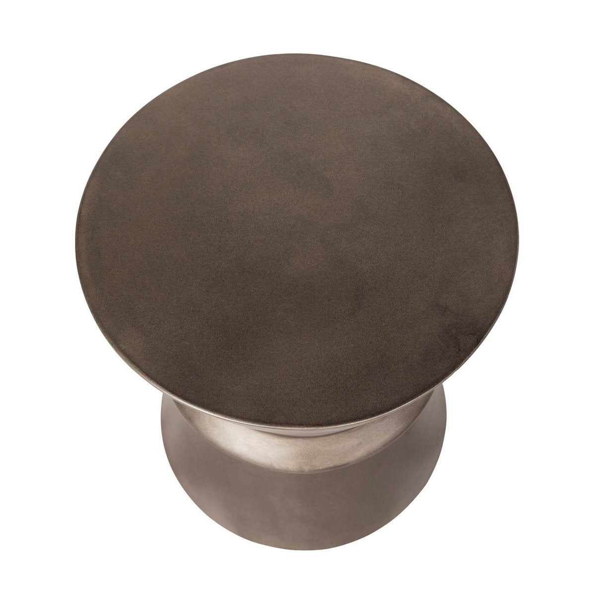 LH Home Concrete Hourglass Concrete Outdoor Side Table