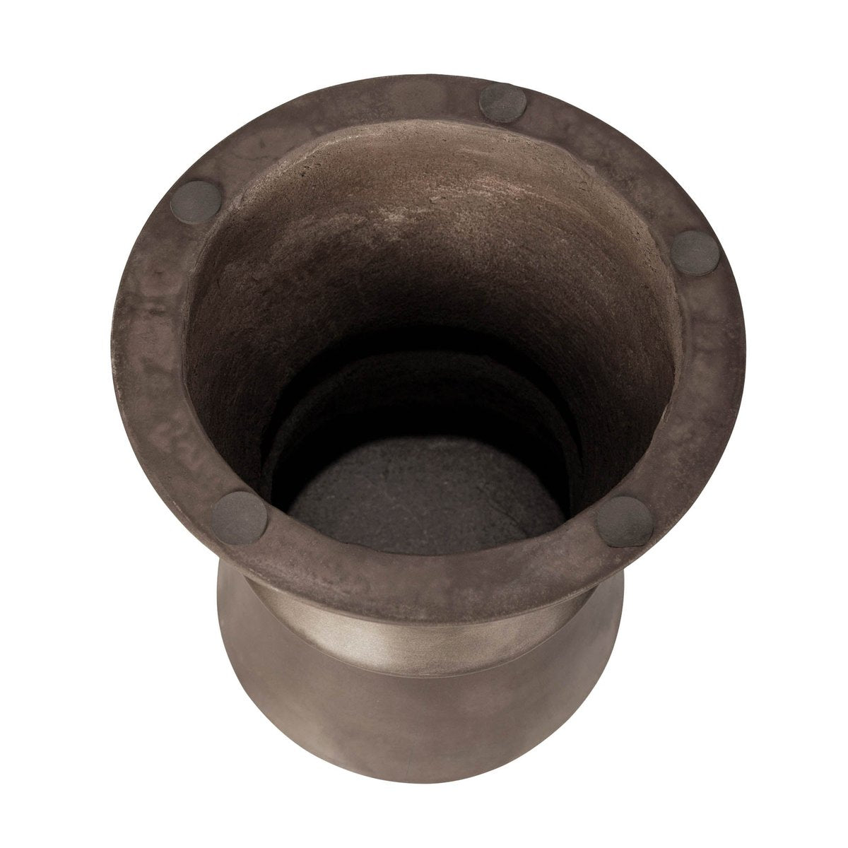 LH Home Concrete Hourglass Concrete Outdoor Side Table