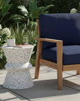 LH Home Concrete Hourglass Terrazzo Ourdoor Side Table