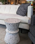 LH Home Concrete Hourglass Terrazzo Ourdoor Side Table