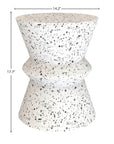 LH Home Concrete Hourglass Terrazzo Ourdoor Side Table