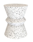 LH Home Concrete Hourglass Terrazzo Ourdoor Side Table