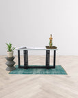 LH Home Concrete Inverted Concrete Outdoor Side Table