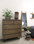 LH Home Concrete Inverted Concrete Outdoor Side Table