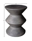 LH Home Concrete Inverted Concrete Outdoor Side Table