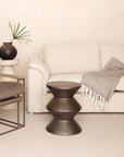 LH Home Concrete Inverted Concrete Outdoor Side Table