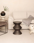 LH Home Concrete Inverted Concrete Outdoor Side Table
