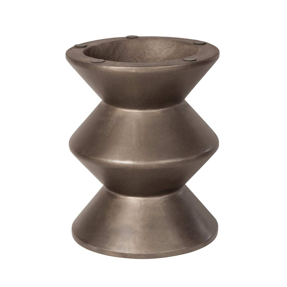 LH Home Concrete Inverted Concrete Outdoor Side Table
