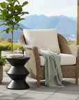 LH Home Concrete Inverted Concrete Outdoor Side Table