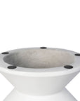 LH Home Concrete Inverted Concrete Outdoor Side Table