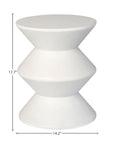 LH Home Concrete Inverted Concrete Outdoor Side Table