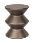 LH Home Concrete Inverted Concrete Outdoor Side Table