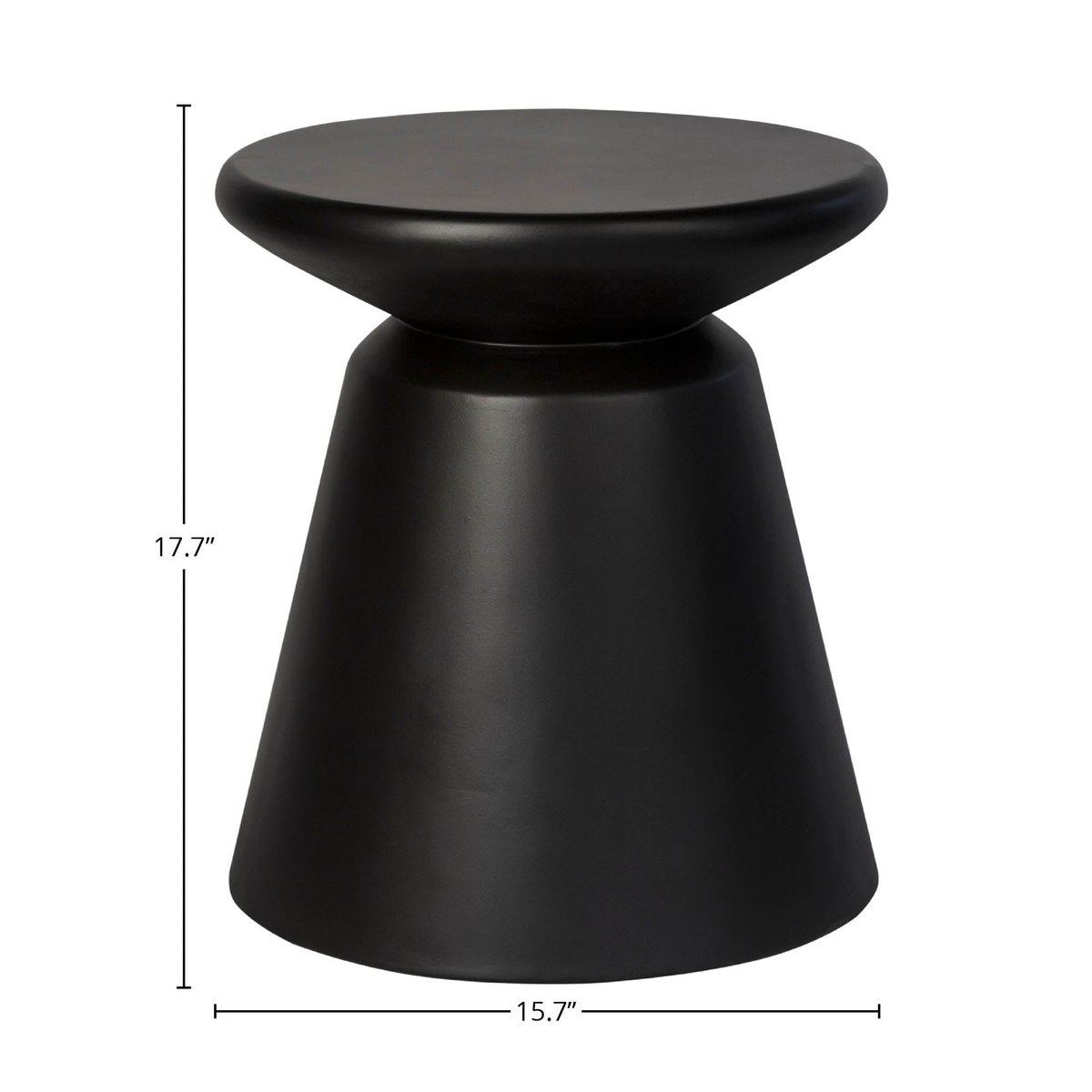 LH Home Concrete Mineral Concrete Outdoor Side Table