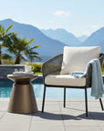 LH Home Concrete Mineral Concrete Outdoor Side Table