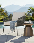 LH Home Concrete Mineral Concrete Outdoor Side Table