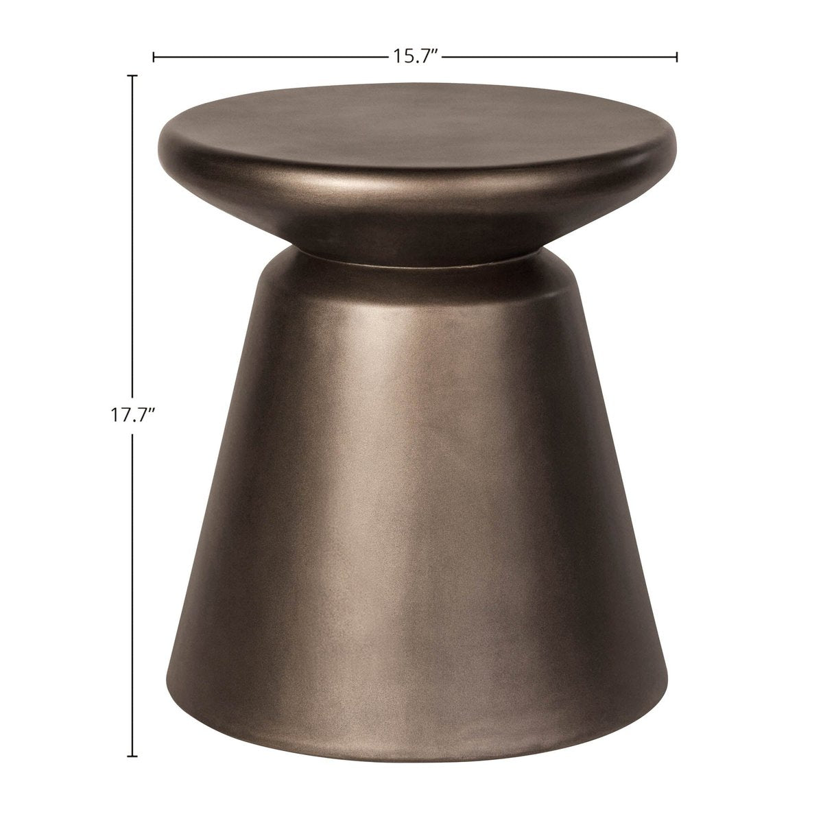 LH Home Concrete Mineral Concrete Outdoor Side Table