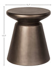 LH Home Concrete Mineral Concrete Outdoor Side Table