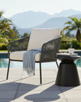 LH Home Concrete Mineral Concrete Outdoor Side Table