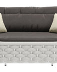 Coral Reef Loveseat Gray-Outdoor Sofas & Loveseats-Zuo Modern-LOOMLAN