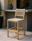 Zuo Modern Corde Olefin Fabric Outdoor Barstool