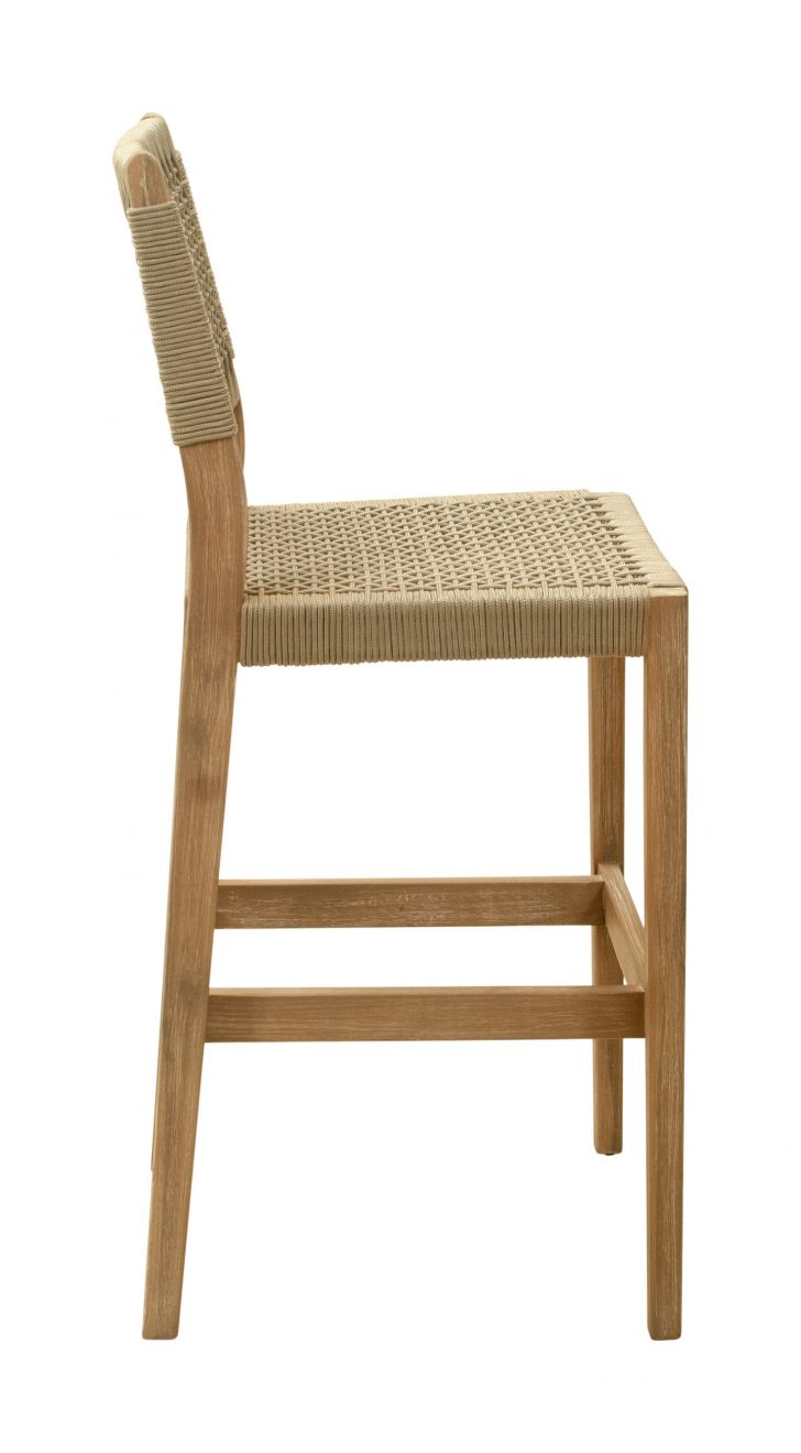 Zuo Modern Corde Olefin Fabric Outdoor Barstool