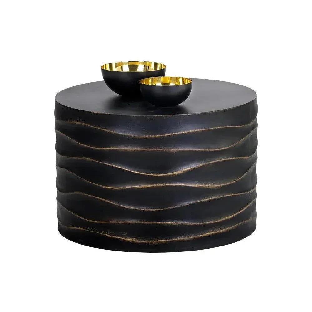 SUNPAN Corey Concrete Outdoor Round Coffee Table