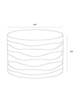 SUNPAN Corey Concrete Outdoor Round Coffee Table